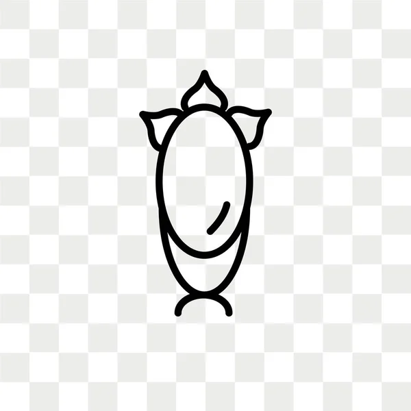 Дзеркало Векторної Icon Ізольовані Прозорий Фон Логотип Концепція Дзеркало — стоковий вектор