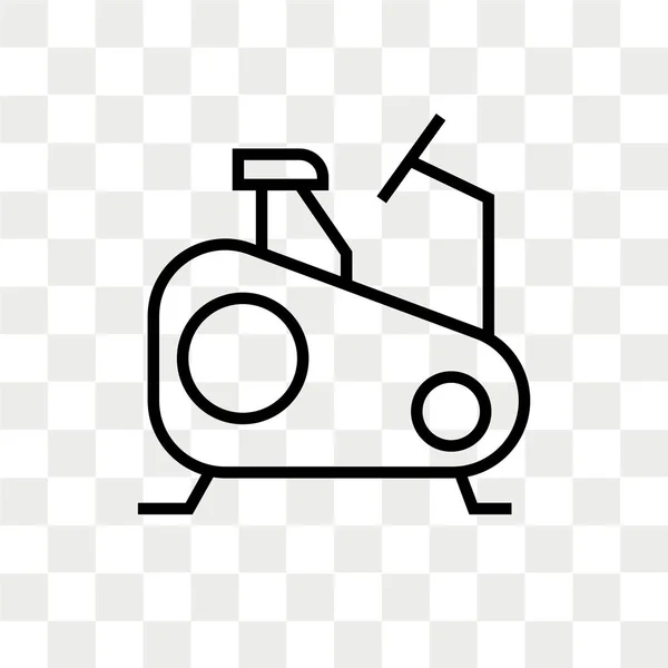 Saydam Arka Plan Üzerinde Sabit Bisiklet Logo Kavramı Izole Sabit — Stok Vektör