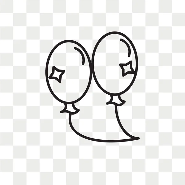 Векторні Кульки Ізольовані Прозорому Фоні Концепція Логотипу Кульок — стоковий вектор