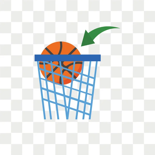 Баскетбольная Векторная Икона Прозрачном Фоне Концепция Баскетбольного Логотипа — стоковый вектор
