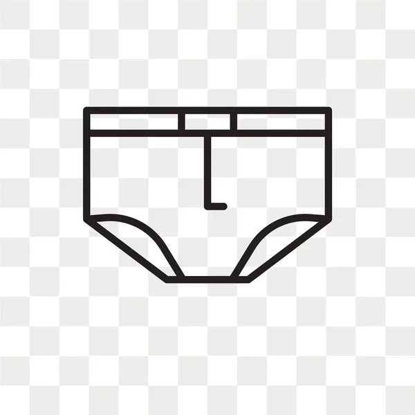 Icono Vector Pañal Aislado Sobre Fondo Transparente Concepto Logotipo Pañal — Archivo Imágenes Vectoriales