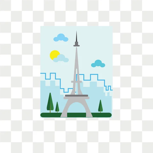 Tokio Torre Vector Icono Aislado Sobre Fondo Transparente Tokio Torre — Archivo Imágenes Vectoriales