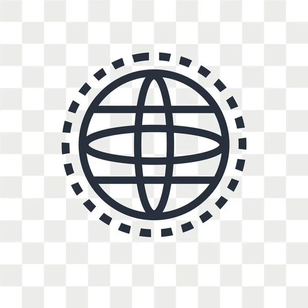 Globus Vektor Symbol Isoliert Auf Transparentem Hintergrund Globus Logo Konzept — Stockvektor