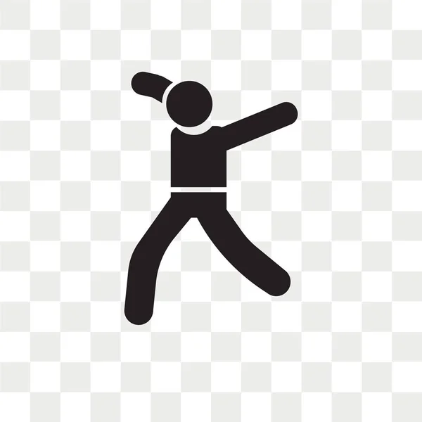 Χορευτής Κίνηση Εικονίδιο Διάνυσμα Απομονώνονται Διαφανές Φόντο Χορευτής Κίνηση Λογότυπο — Διανυσματικό Αρχείο