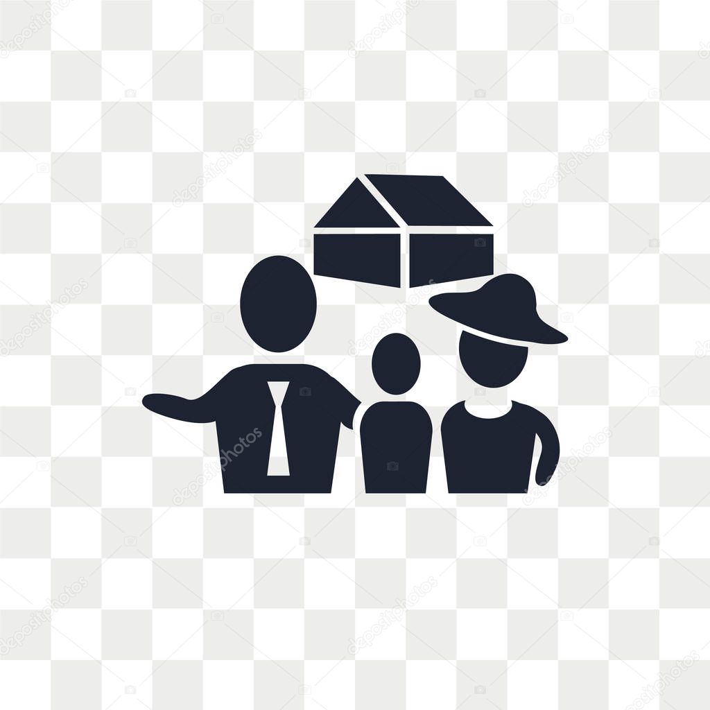 House vector icon isolated on transparent background, House logo concept