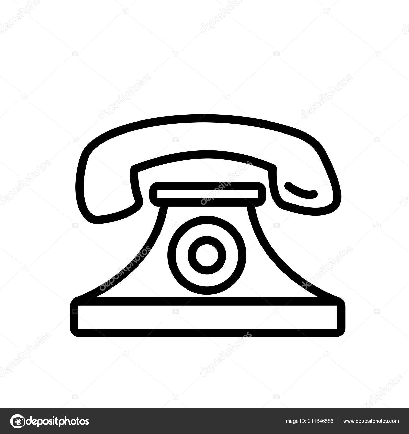 Telefon Icon Vektor Isoliert Auf Weißem Hintergrund Telefon Transparent  Schild Stock-Vektorgrafik von ©vectorstockcompany 211846586