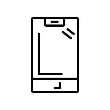 Büyük ekran ipad simge vektör izole üzerinde beyaz arka plan, büyük ekran ipad şeffaf işareti, doğrusal ve kontur öğeleri anahat tarzı