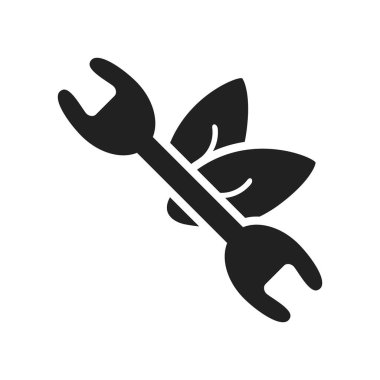 İzole beyaz arka plan, yaprak şeffaf işareti, çiftlik sembol simge vektör yaprak