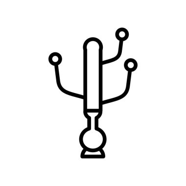 Giysi raf simge vektör beyaz arka plan üzerinde giysi raf şeffaf işareti, doğrusal izole ve stil kontur öğeleri anahat