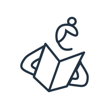 Beyaz arka plan üzerinde okuma şeffaf işareti izole okuma simge vektör