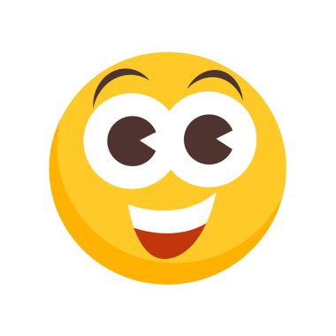 Beyaz arka plan üzerinde mutlu saydam işareti izole mutlu simge vektör