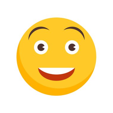 Beyaz arka plan üzerinde mutlu saydam işareti izole mutlu simge vektör