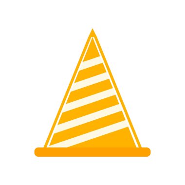 Beyaz arka plan üzerinde koni şeffaf işareti izole koni simge vektör