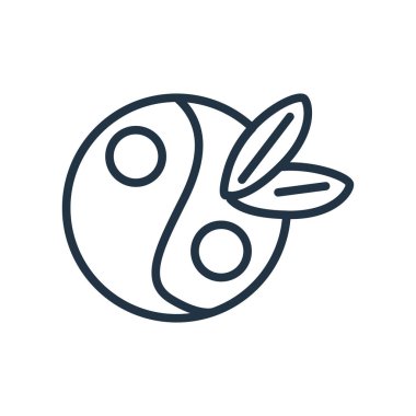 Beyaz arka plan üzerinde uyum şeffaf işareti izole uyum simge vektör