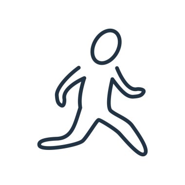 Atlama simge vektör izole üzerinde beyaz arka plan, atlama şeffaf işareti