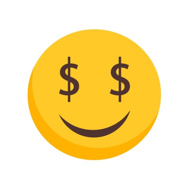 Beyaz arka plan üzerinde açgözlülük şeffaf işareti izole açgözlülük simge vektör