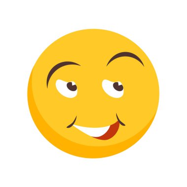 Beyaz arka plan üzerinde mutlu saydam işareti izole mutlu simge vektör