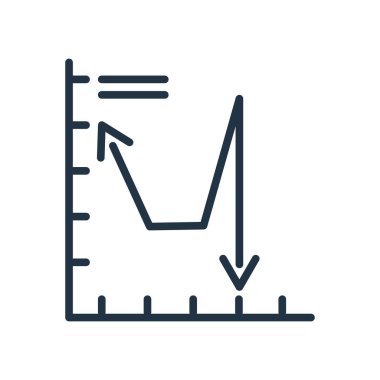 Beyaz arka plan üzerinde Analytics şeffaf işareti izole analytics simge vektör