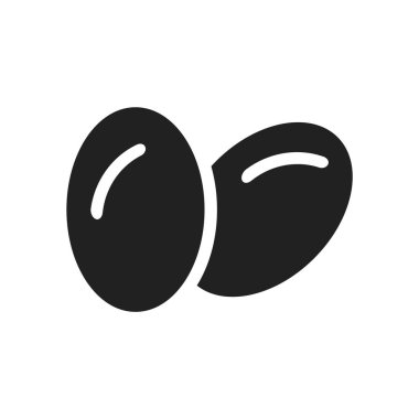 Yumurta simge vektör izole beyaz arka plan, yumurta şeffaf işareti, çiftlik sembolleri