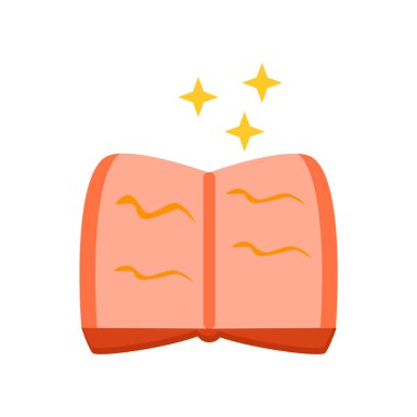 Spellbook simge vektör izole beyaz arka plan, Spellbook şeffaf işareti, renkli sihirli sembolleri