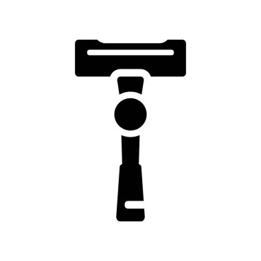 Ustura simge vektör izole beyaz arka plan, jilet şeffaf işareti, siyah moda sembolleri