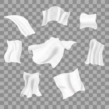 Boş beyaz kağıt üzerine gri şeffaf arka plan, vektör çizim