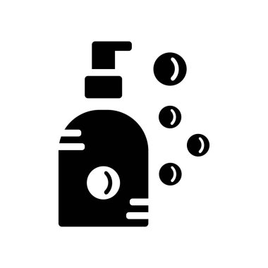 Beyaz arka plan, sabun şeffaf işareti, siyah moda sembolleri izole sabun simge vektör