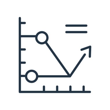 Beyaz arka plan üzerinde Analytics şeffaf işareti izole analytics simge vektör
