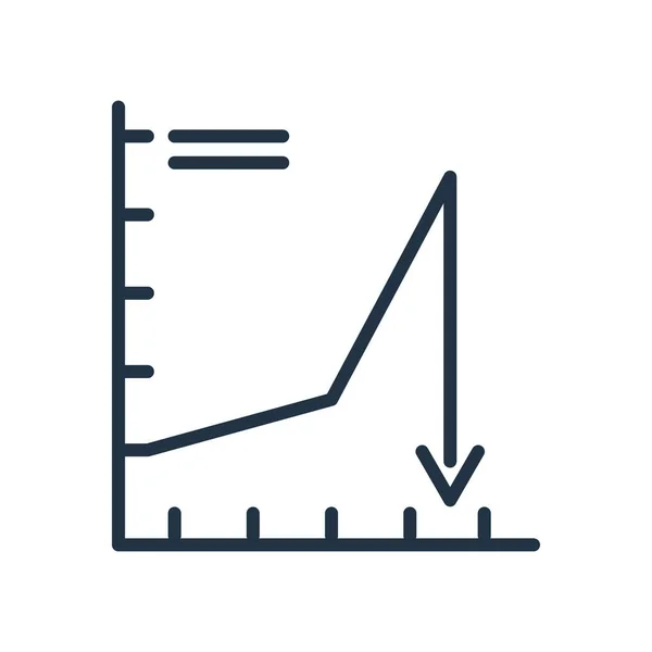 Analytics Ikon Vektor Elszigetelt Fehér Background Analytics Átlátszó Jele — Stock Vector