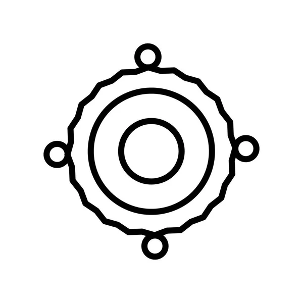 Вектор Иконки Барабана Изолирован Белом Фоне Прозрачный Знак Барабана Линейные — стоковый вектор