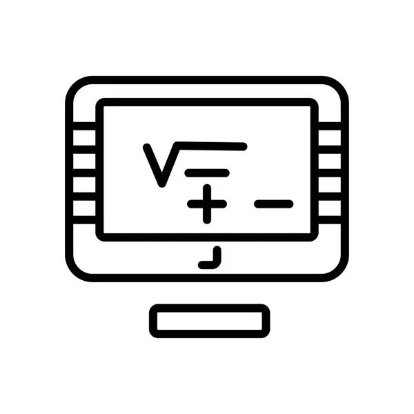 Monitor Vector Icono Aislado Sobre Fondo Blanco Monitor Signo Transparente — Archivo Imágenes Vectoriales