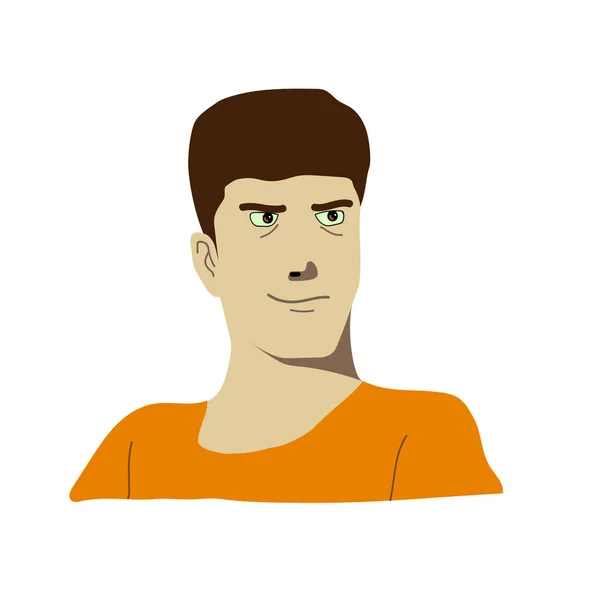 Mann Gesicht Symbol Vektor Illustration Grafik Design Mann Avatar Symbol — Stockvektor
