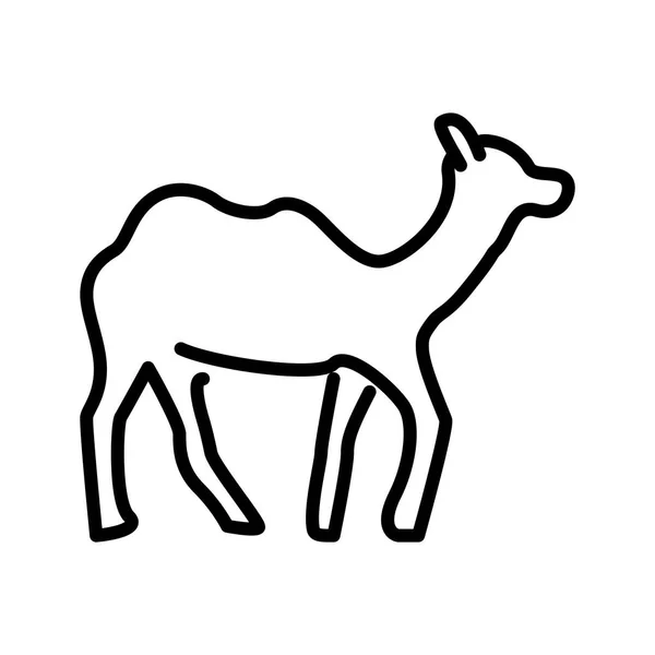 Καμήλα Εικονίδιο Διάνυσμα Που Απομονώνονται Λευκό Φόντο Καμήλα Διαφανή Σημάδι — Διανυσματικό Αρχείο