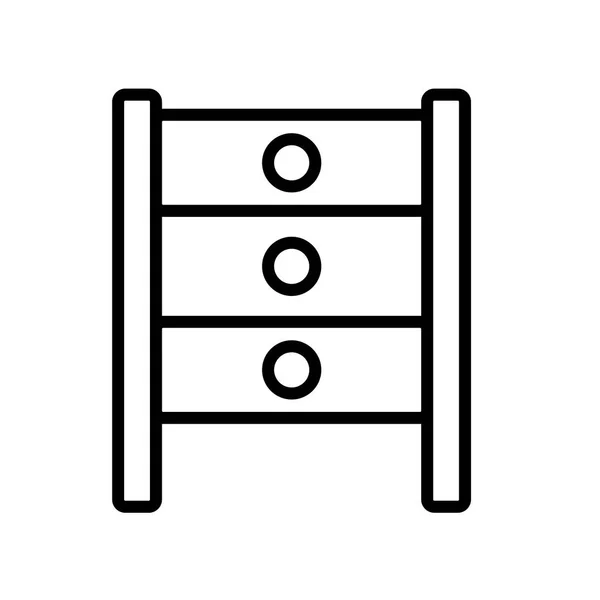 Rack Icon Vektor Isoliert Auf Weißem Hintergrund Rack Transparentes Zeichen — Stockvektor