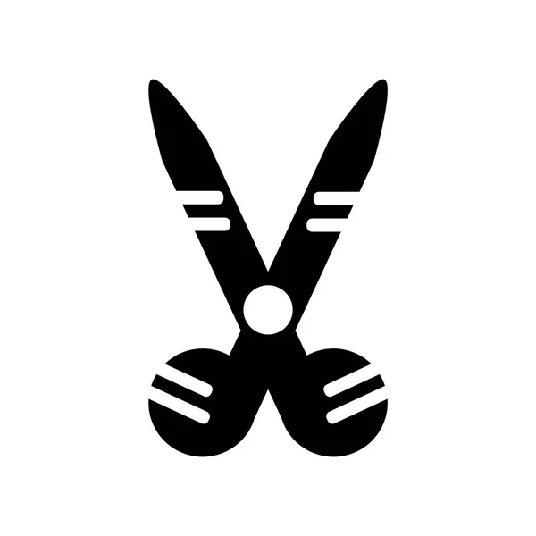 Ножиці Значок Вектор Ізольовані Білому Тлі Ножиці Прозорий Знак Символи — стоковий вектор