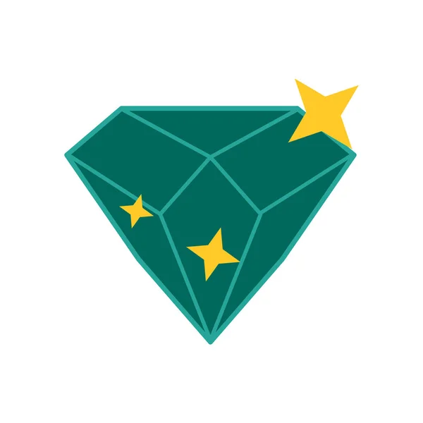 Diamant Icon Vektor Isoliert Auf Weißem Hintergrund Diamant Transparent Zeichen — Stockvektor