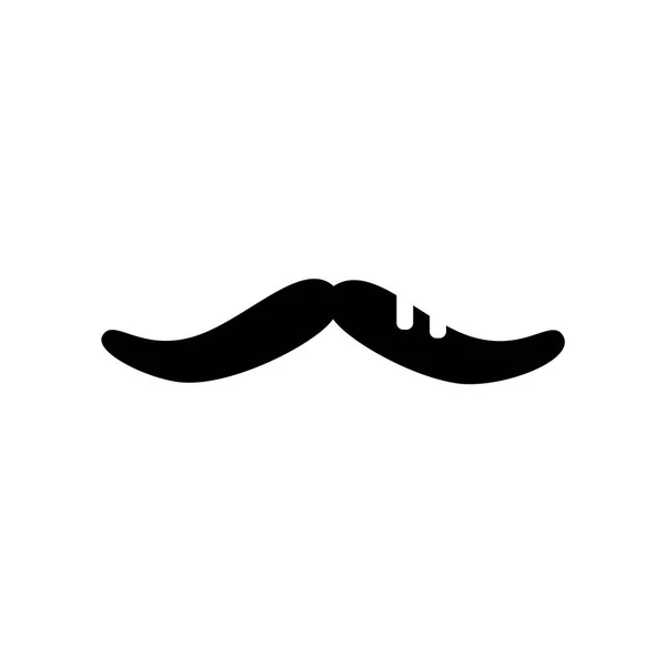 Moustache Icono Vector Aislado Sobre Fondo Blanco Moustache Signo Transparente — Archivo Imágenes Vectoriales