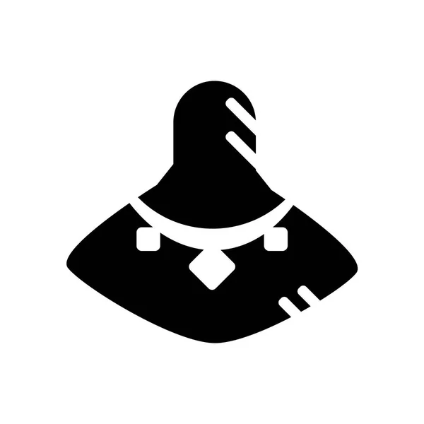 Halskette Symbol Vektor Isoliert Auf Weißem Hintergrund Kette Transparente Zeichen — Stockvektor