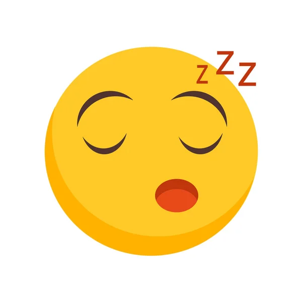 Sleeping Pictogram Vector Geïsoleerd Witte Achtergrond Sleeping Transparante Teken — Stockvector