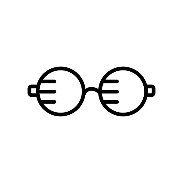 Brille Icon Vektor Isoliert Auf Weißem Hintergrund Brille Transparente Zeichen — Stockvektor