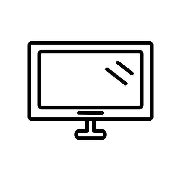 Imac Icon Vektor Isoliert Auf Weißem Hintergrund Imac Transparentes Zeichen — Stockvektor