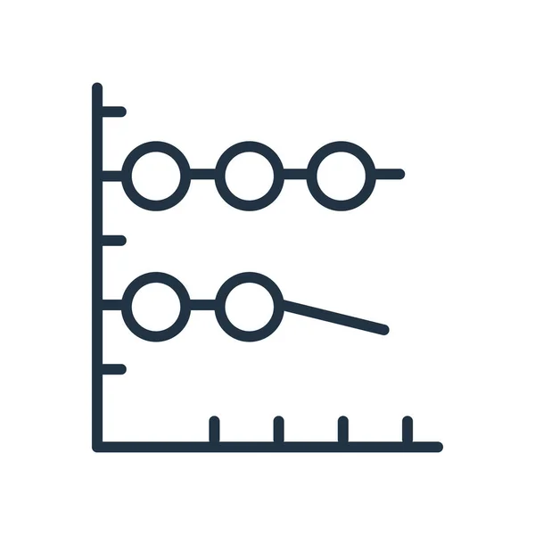 Analytics Ikona Vektor Izolovaných Bílém Pozadí Analytics Transparentní Znamení — Stockový vektor