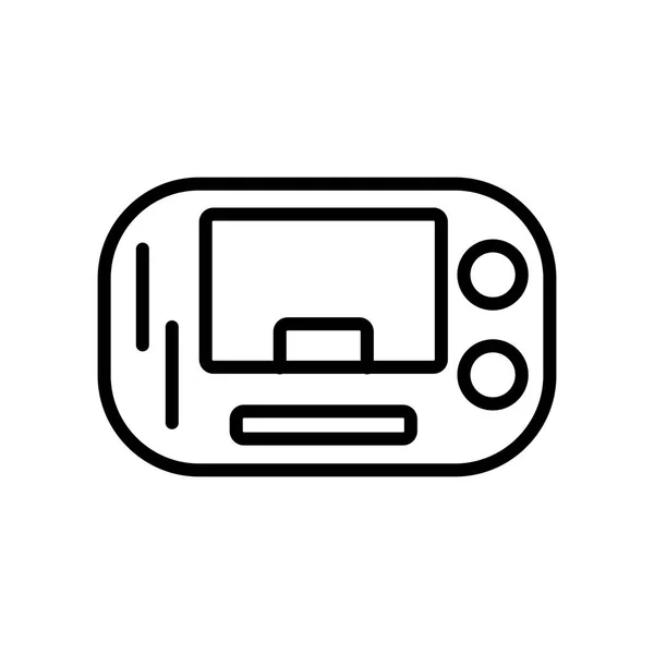 Psp Console Icon Vector Isolated White Background Psp Console Transparent — Stock Vector