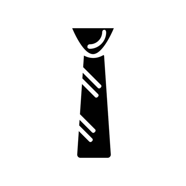 Krawattensymbol Vektor Isoliert Auf Weißem Hintergrund Krawatte Transparentes Zeichen Schwarze — Stockvektor