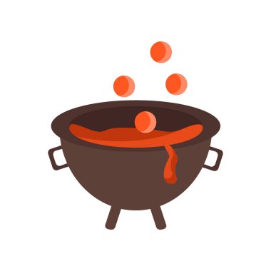 Kazan simge vektör izole beyaz arka plan, kazan şeffaf işareti, renkli sihirli sembolleri