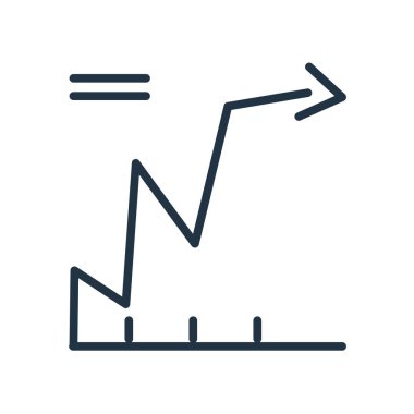 Beyaz arka plan üzerinde grafiğin saydam işareti izole grafik simge vektör