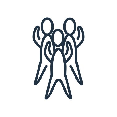 Beyaz arka plan üzerinde sağlık grup şeffaf işareti izole sağlık grup simge vektör