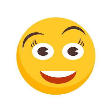 Beyaz arka plan üzerinde mutlu saydam işareti izole mutlu simge vektör