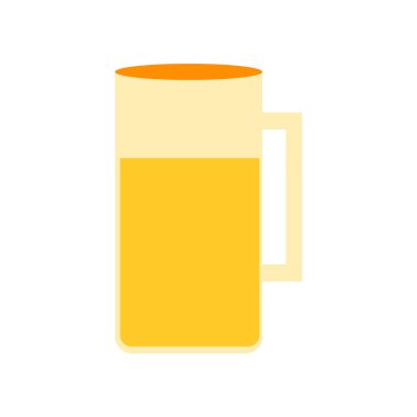 Beyaz arka plan üzerinde bira şeffaf işareti izole bira simge vektör