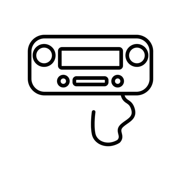 Wii Gamepad Icon Vektor Isoliert Auf Weißem Hintergrund Wii Gamepad — Stockvektor
